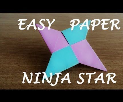 How to Make a Paper Ninja Star Shuriken Origami 