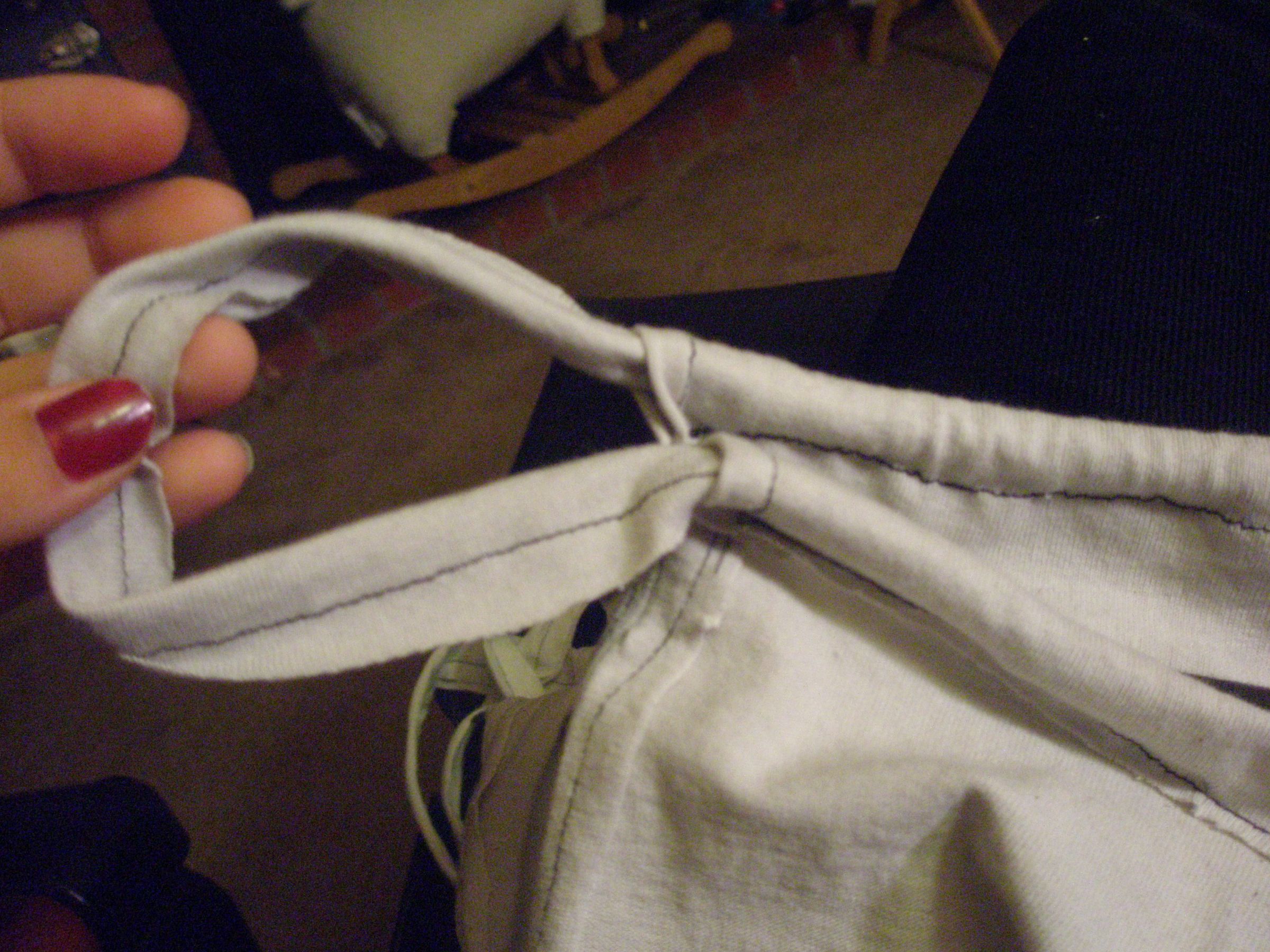 How to Make a Drawstring Backpack Out of a Tshirt 6 Steps