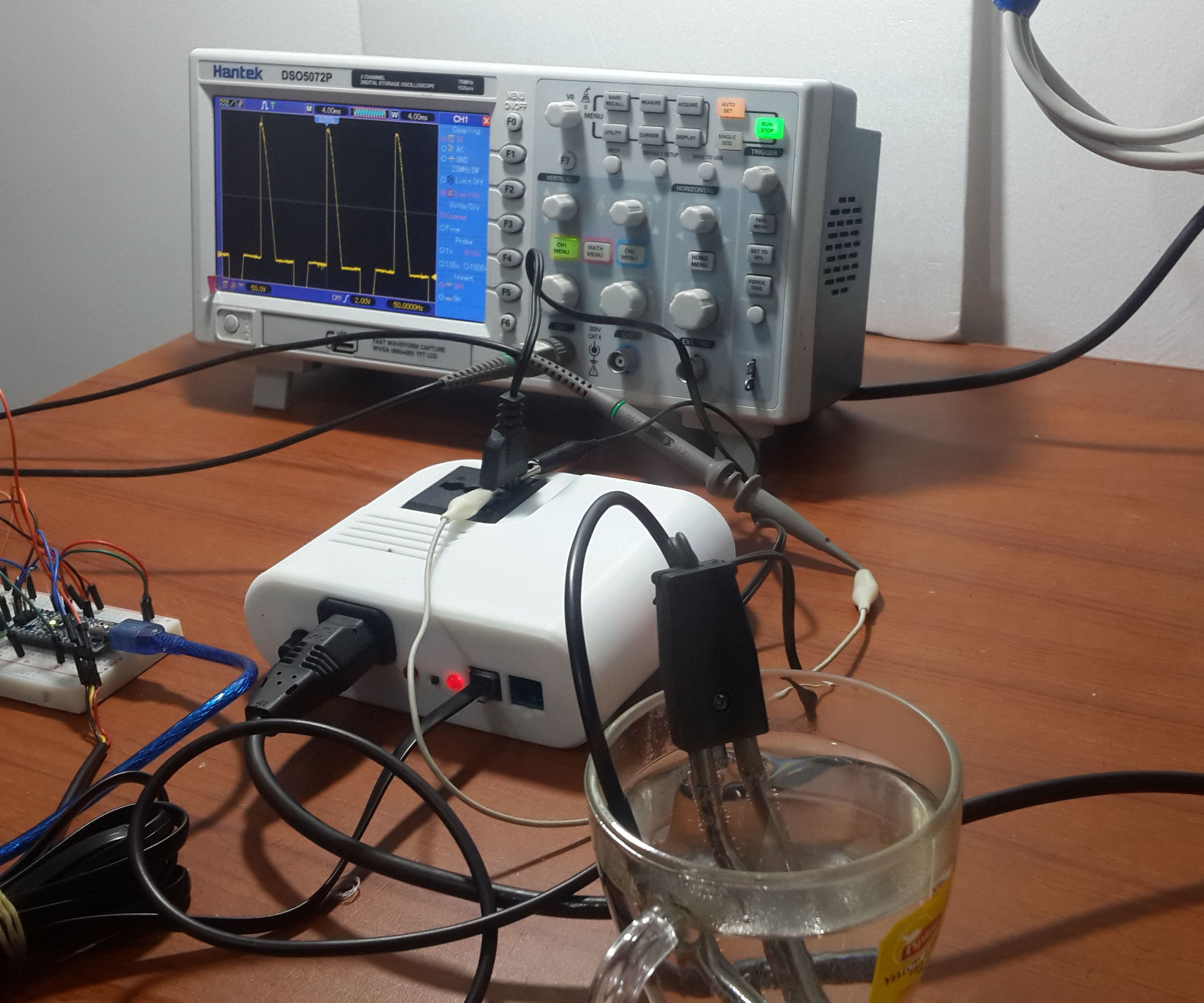 Arduino Control AC Water Heater Temperature 