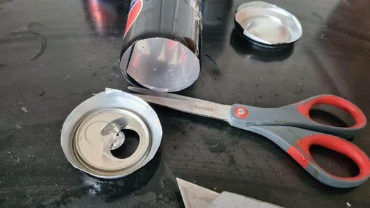 Cutting the Aluminium Cans