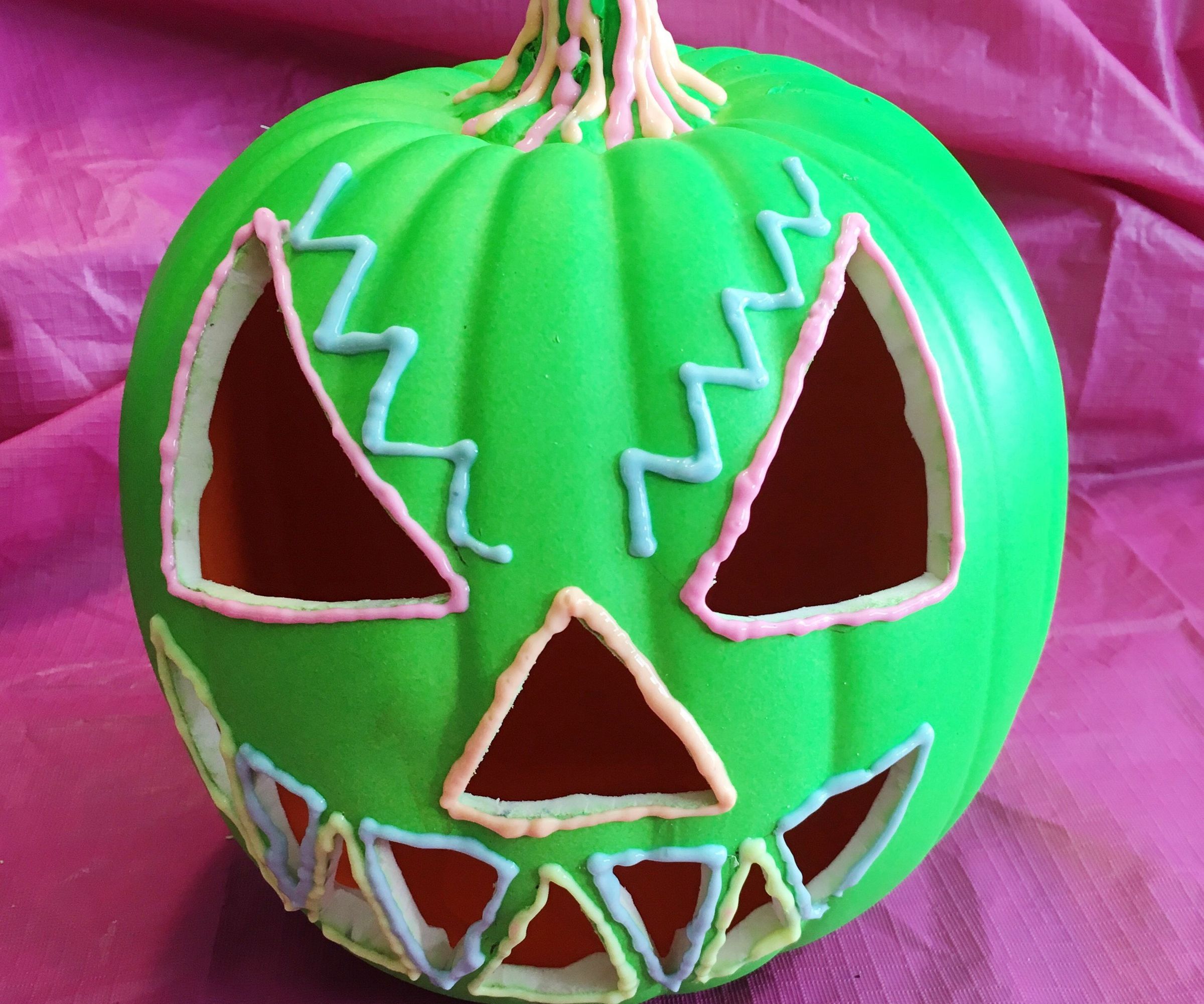 Reverse Glowing Jack-O-Lantern