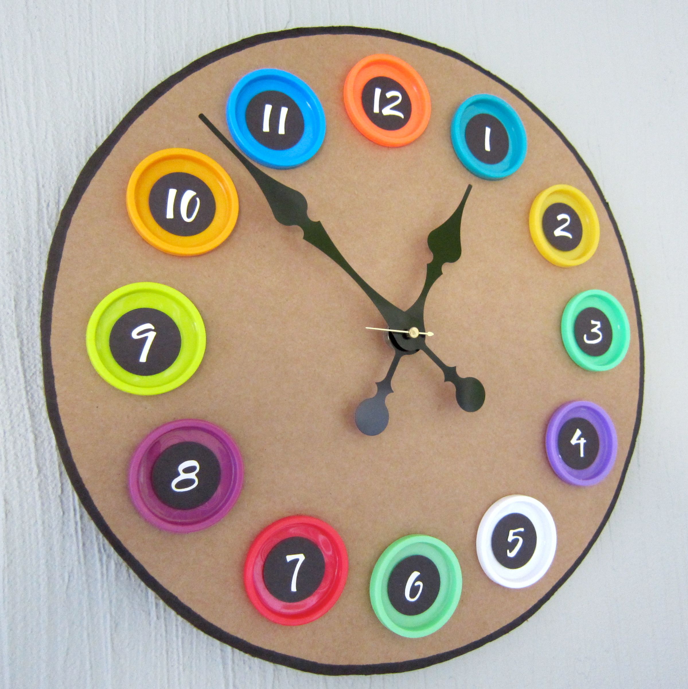 Play-Doh Lid Clock