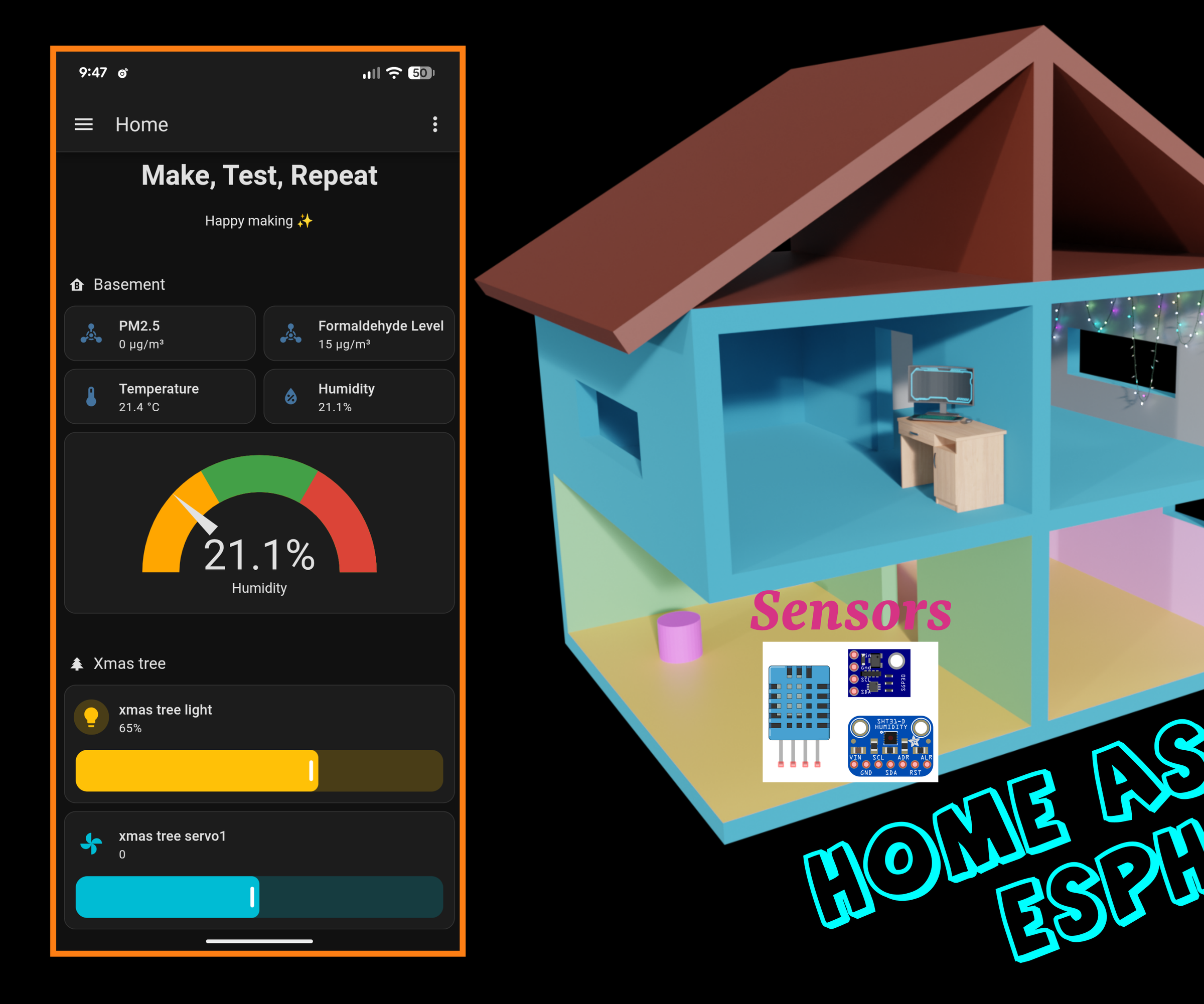 Home Automation 101 (Home Assistant and ESPHome), Your Very First Sensor.
