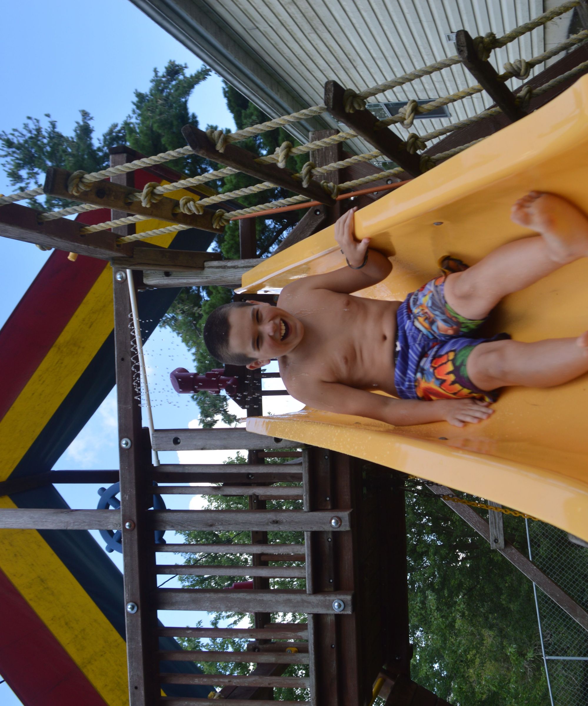 Slide to WATER SLIDE!!!!