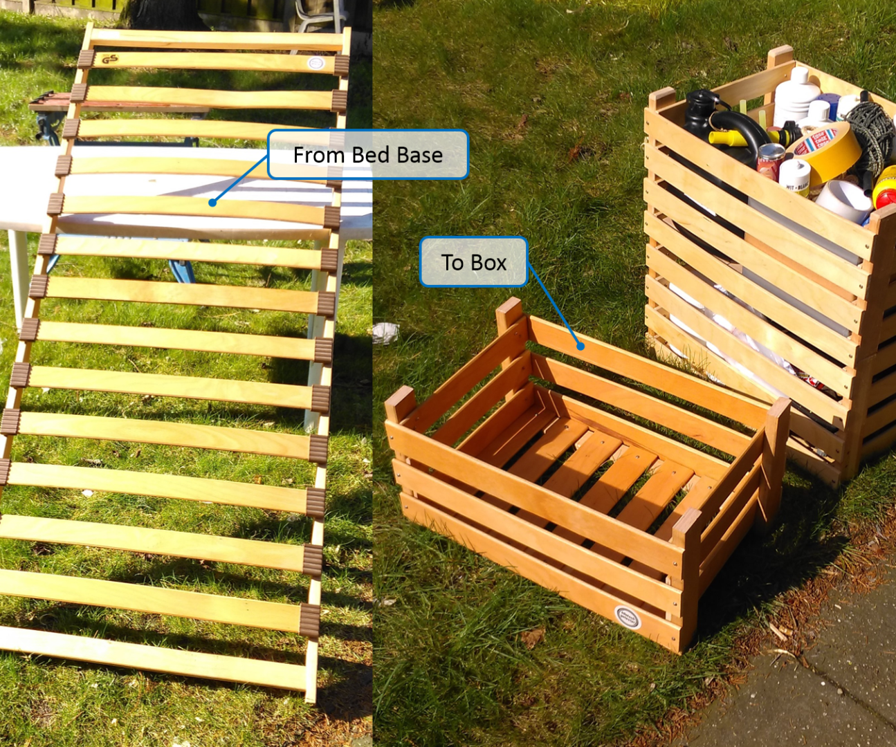 Box From a Bed Base