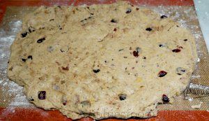  Putting the Marzipan in the Middle of the Dough & Folding the Dough Around It & 2nde Rise!