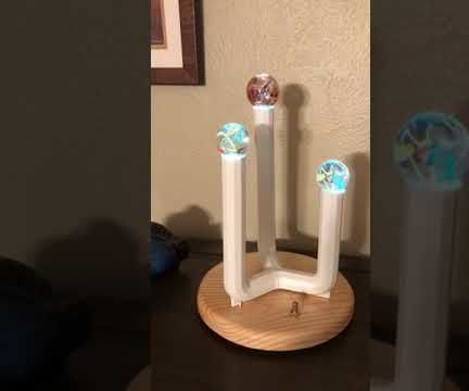 Multicolored Blinking LED Light Sculpture