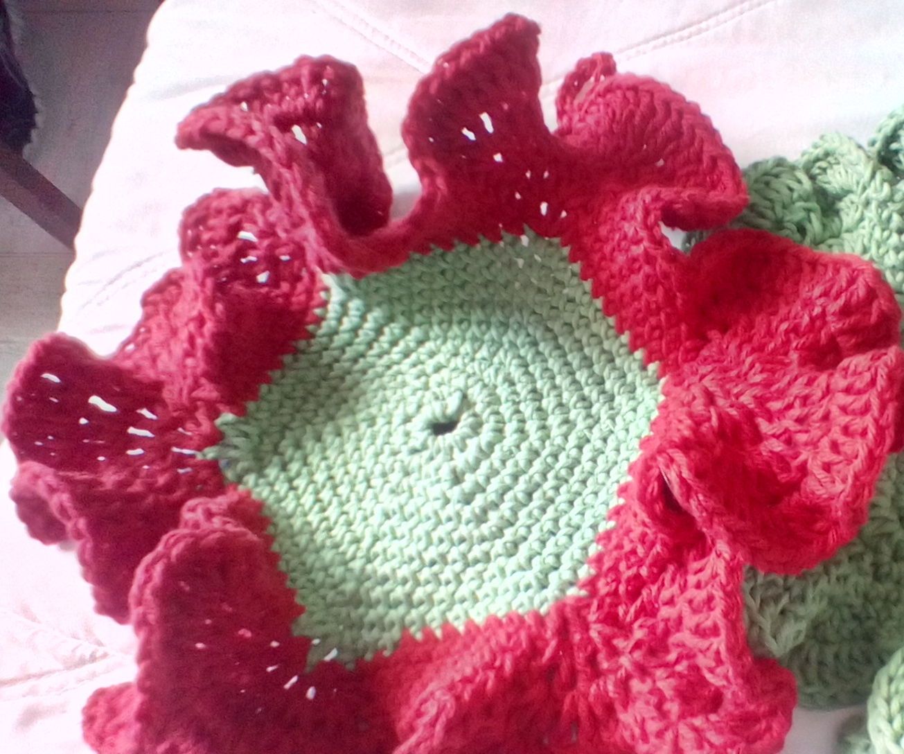 Crochet Flower Dish Cloth
