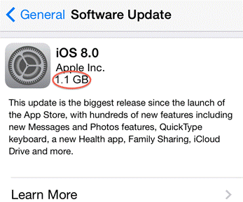 How to Free Up Enough Space on IPhone for IOS 8?
