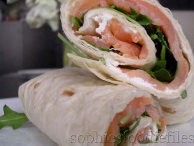 Smoked Salmon & Fresh Sheep's Ricotta Wraps!