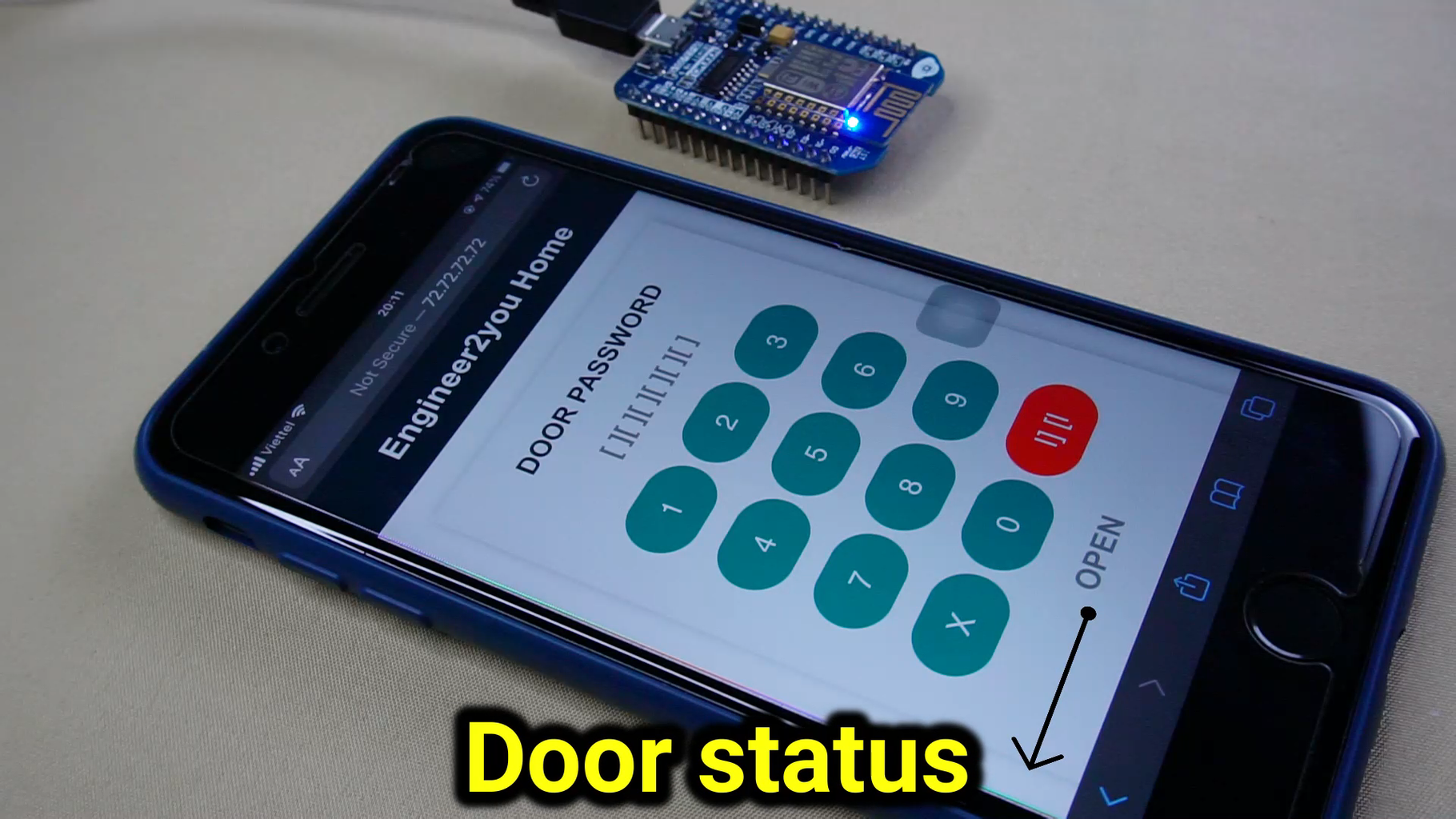 WIFI Door Lock DIY : 5 Steps Circuit Diagram