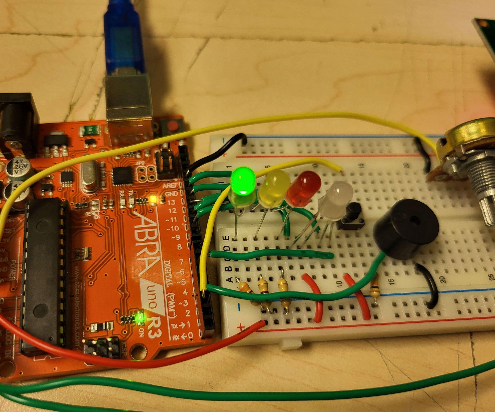 LED Chaser Reaction Game With Arduino and LCD : 7 Steps - Instructables