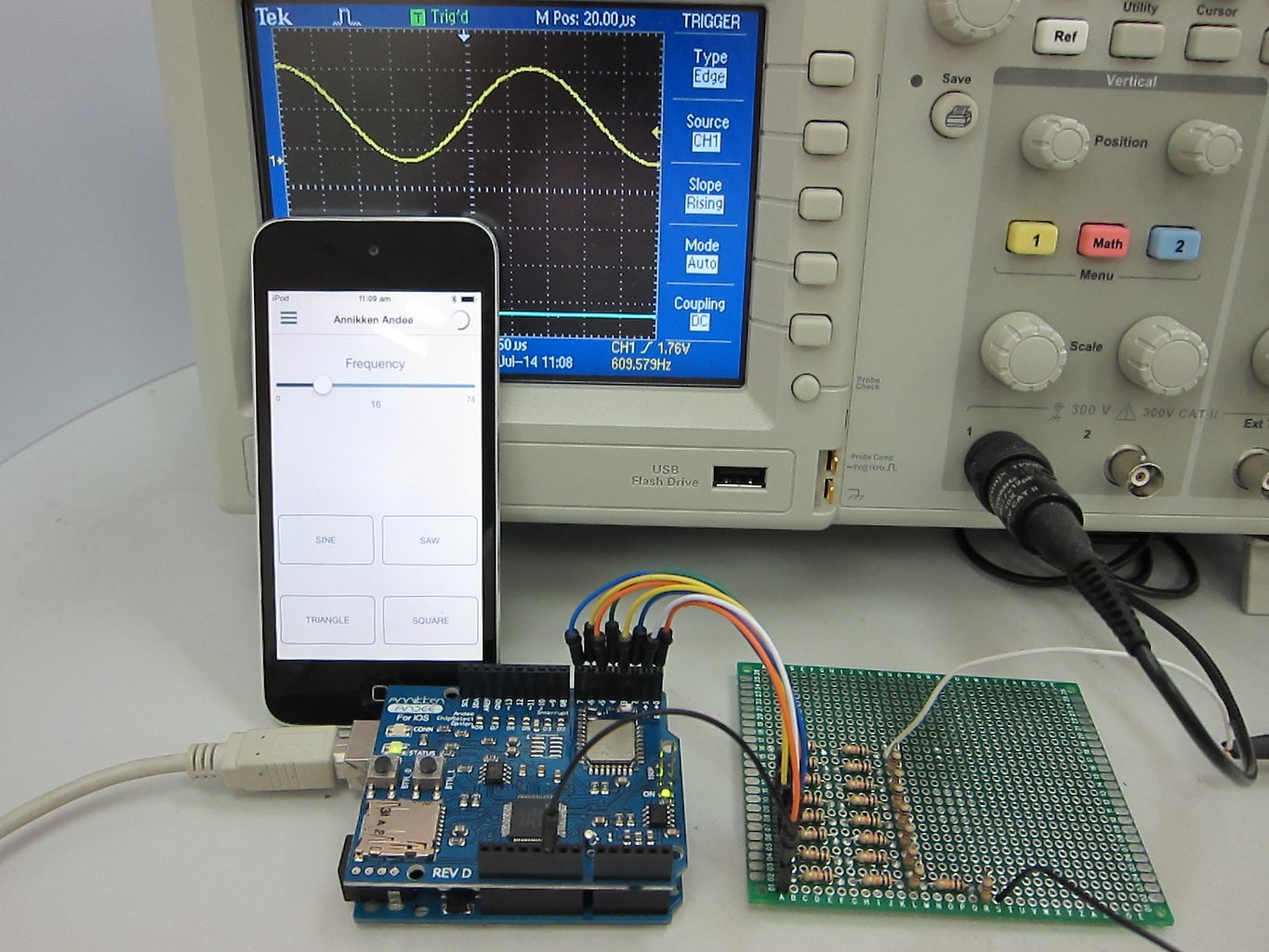 Connect Output to Oscilloscope and Have FUN!