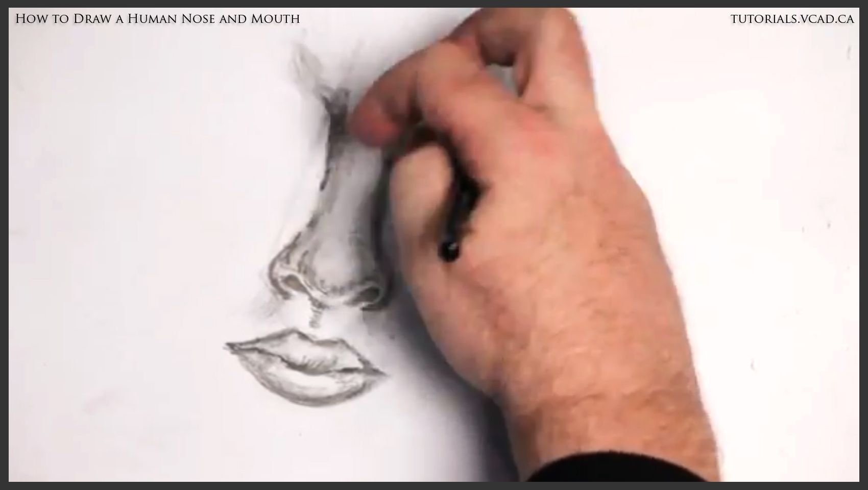 How to Draw a Human Nose and Mouth