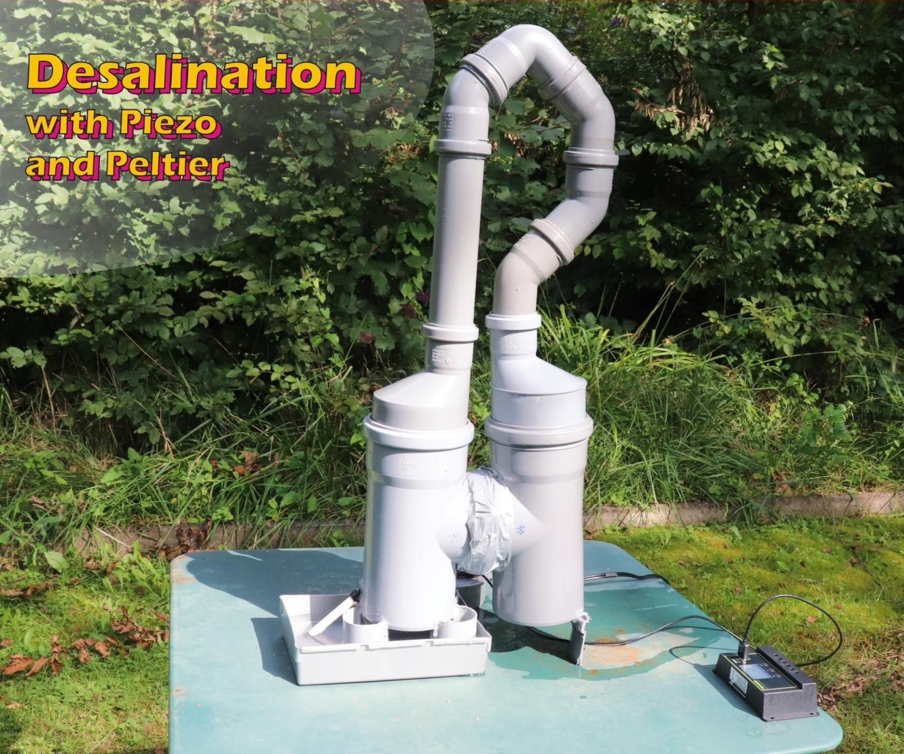 Desalination With Piezo and Peltier