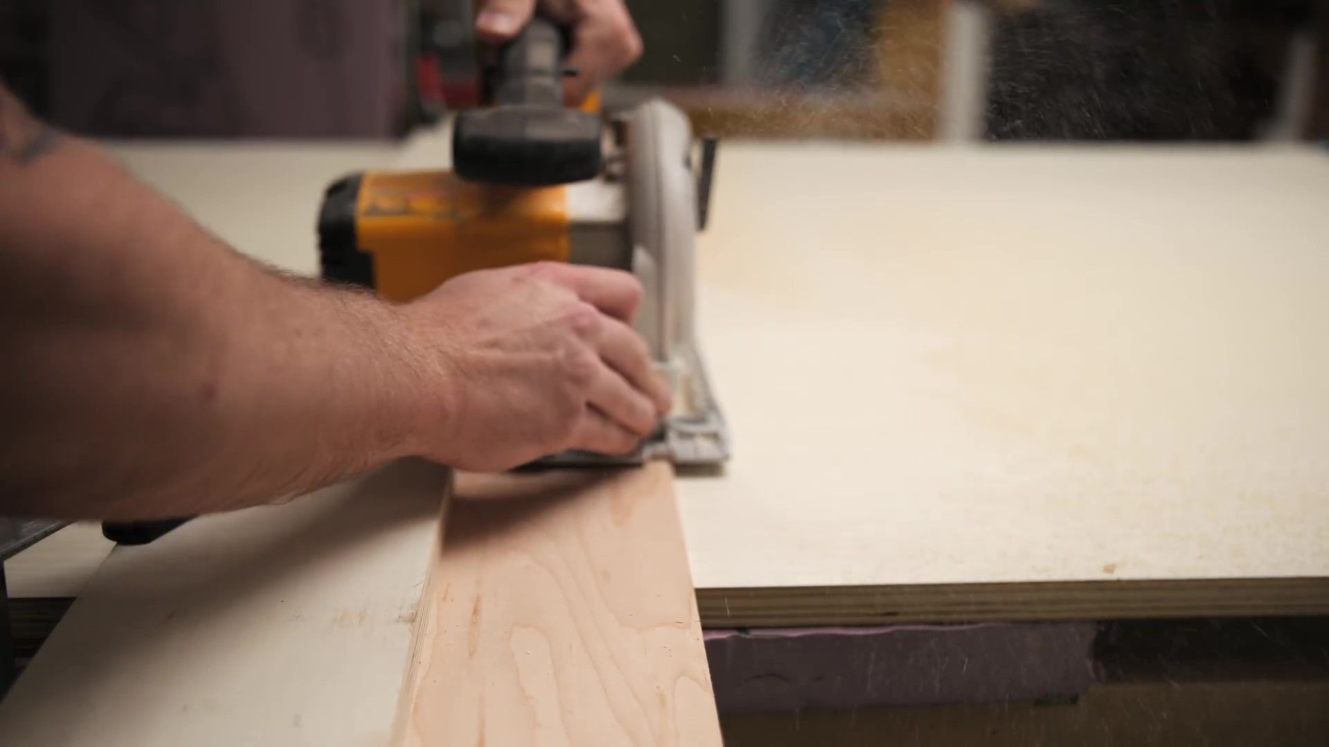 How to Build a DIY Plywood Media Console // Limited Tools Build 11