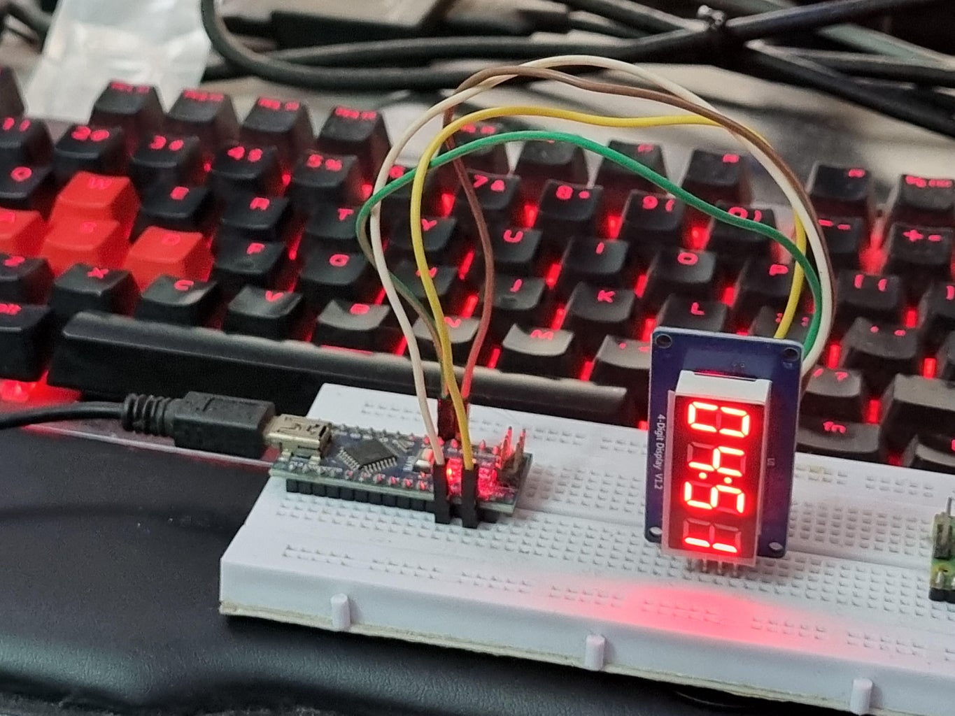 Countdown Timer(Minutes and Seconds) With Arduino and TM1637 4-Digit 7 ...