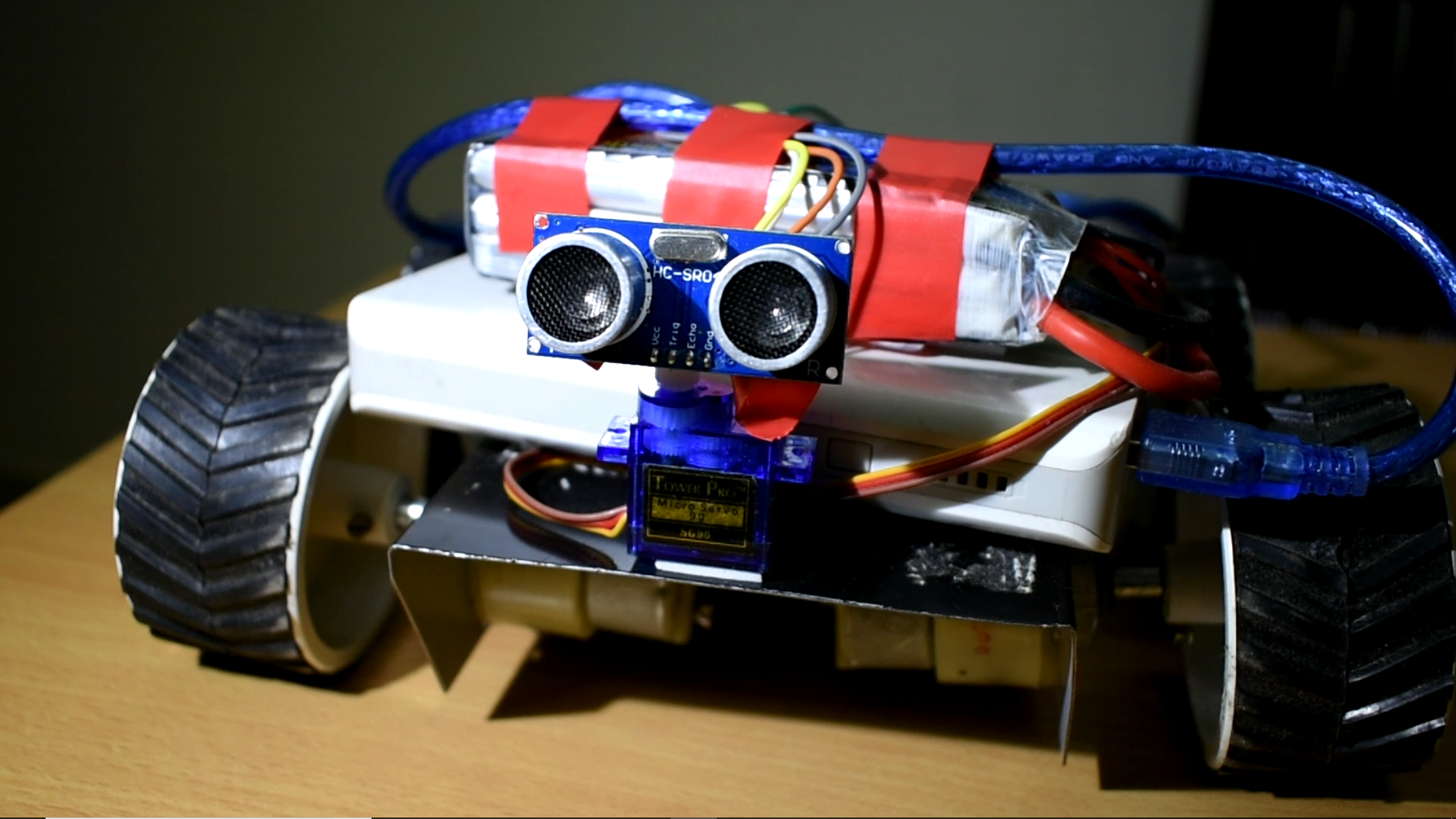 Obstacle Avoiding Robot Using Arduino (4 Wheels) : 4 Steps - Instructables