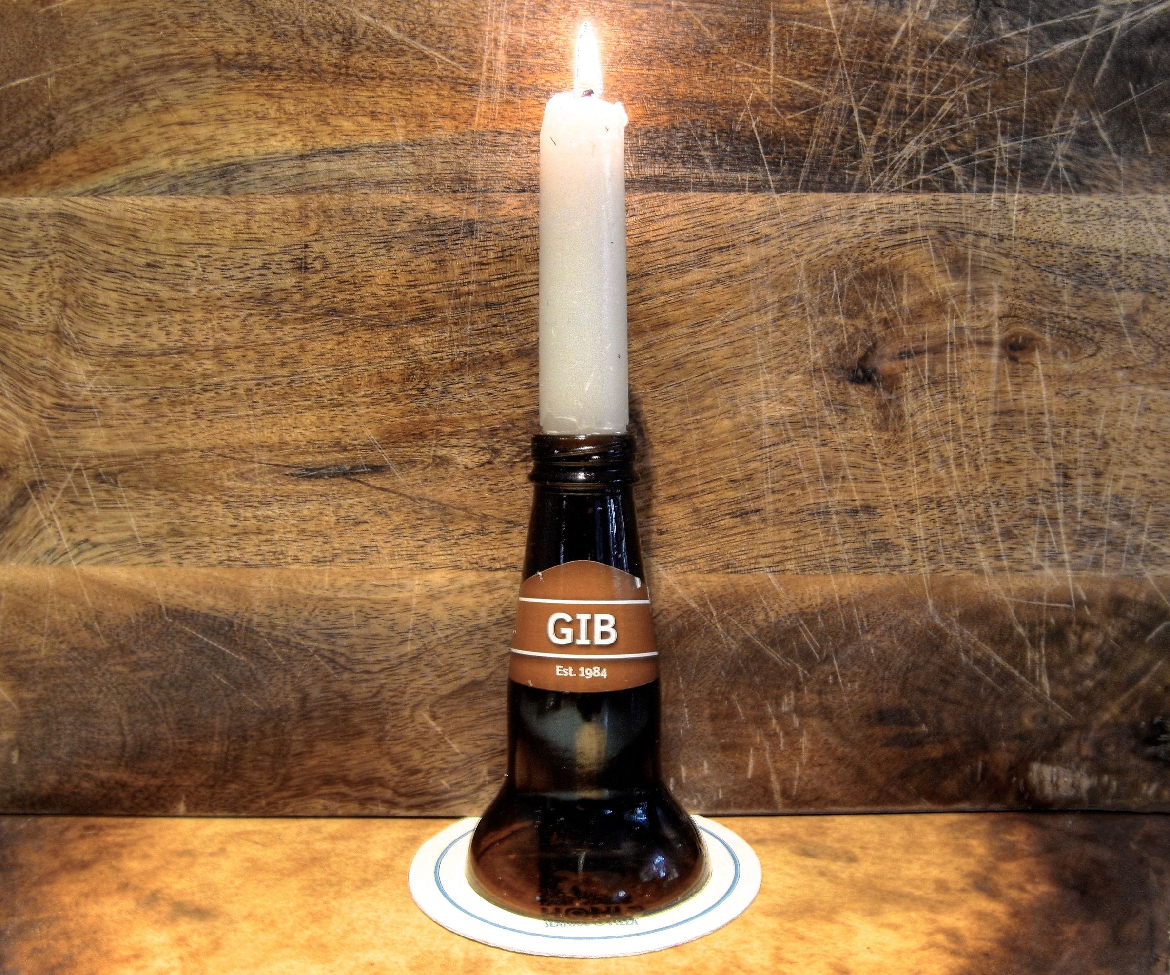 Beer Bottle Candle Holder