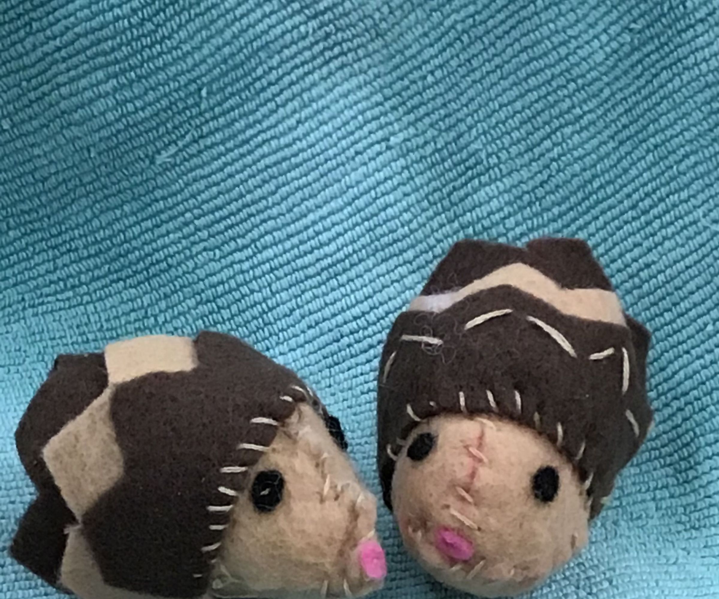 Cute, Hand Stitched Hedgehog