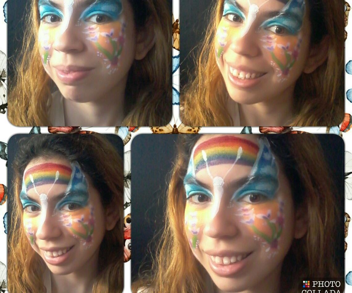 Spring Butterfly Face Paint