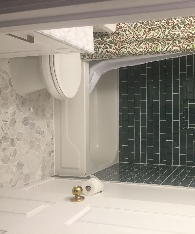 Glass Tile Bathroom Renovation