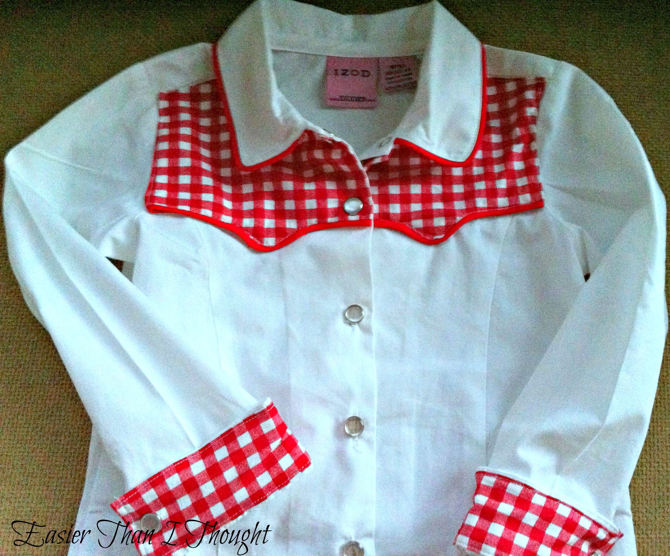 Turn a Collared Shirt into a Cowboy/Cowgirl Shirt