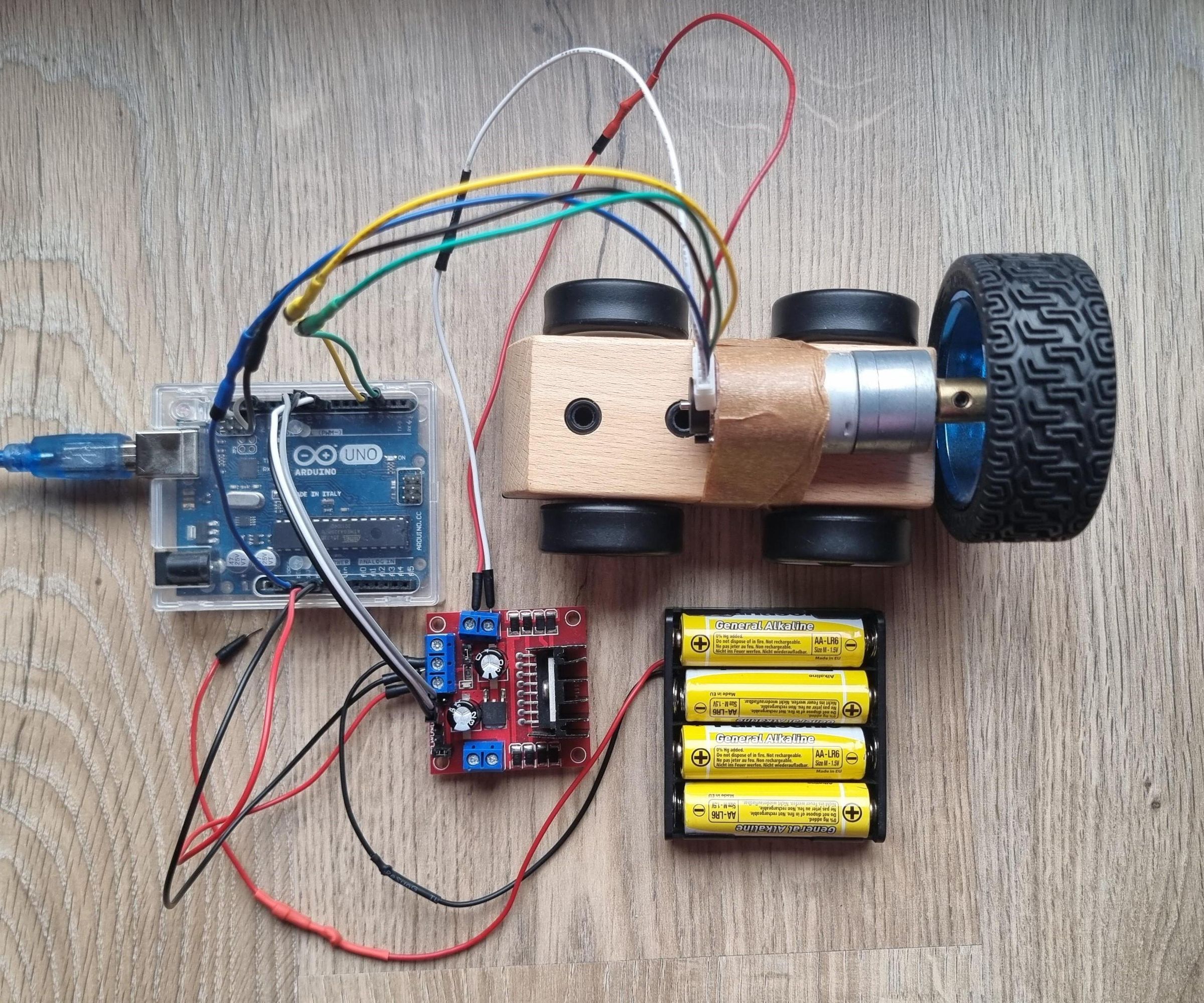 DC Motor Speed Measurement Using Arduino and Encoder