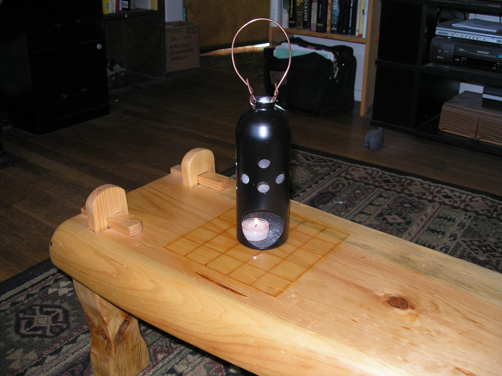 Candle Lantern From Camp Stove Fuel Bottle