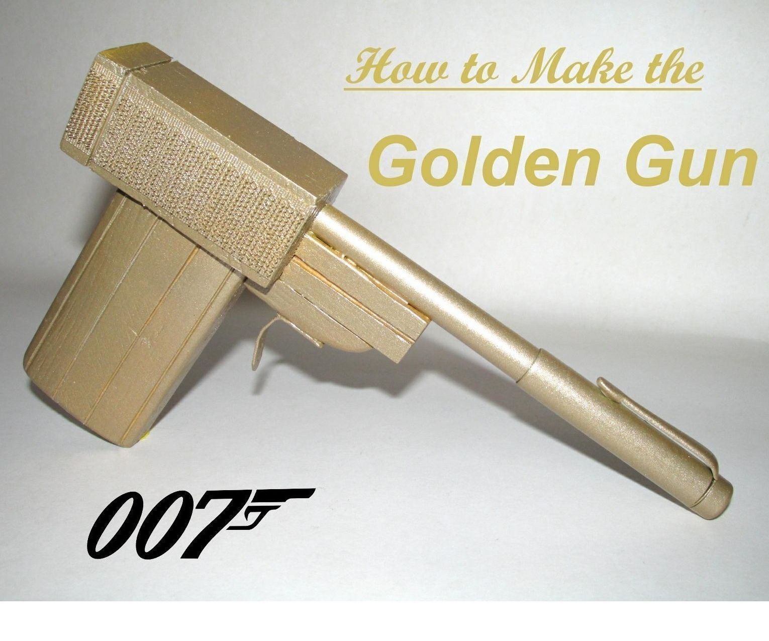 How to Make the Golden Gun From 007 (From Scrap Wood and a Pen)