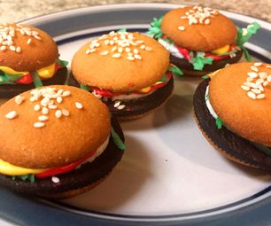 Mini Hamburger Cookies