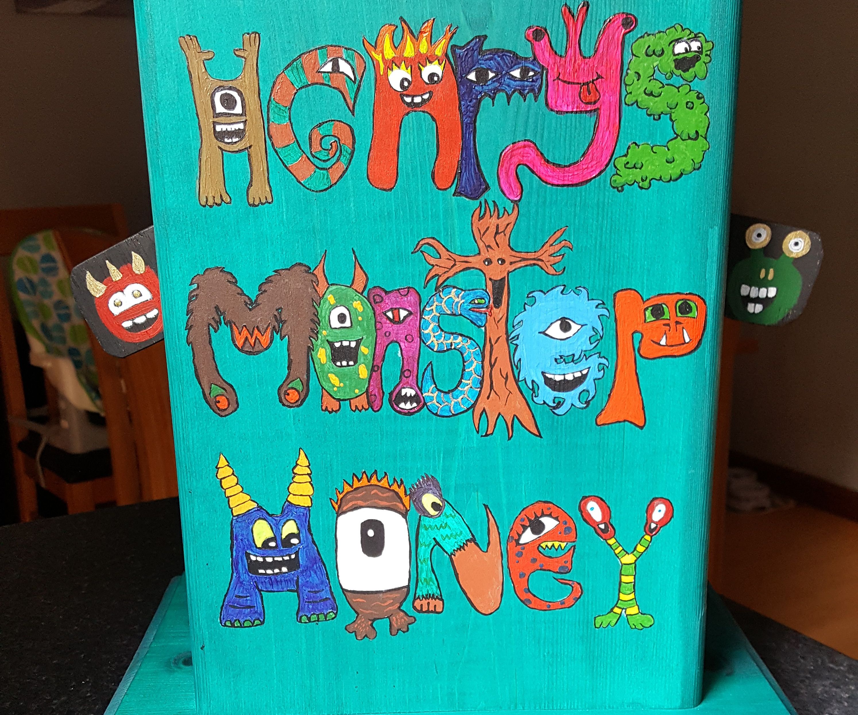 Moving Monster Moneybox