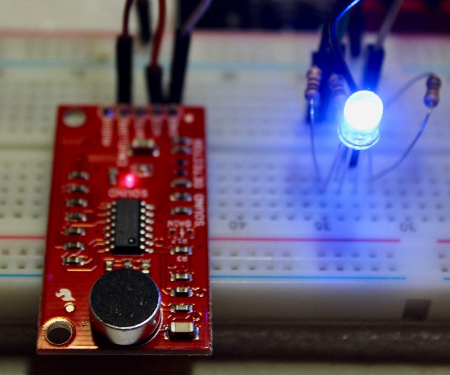 Sound Decibel Multicoloured LED Indicator