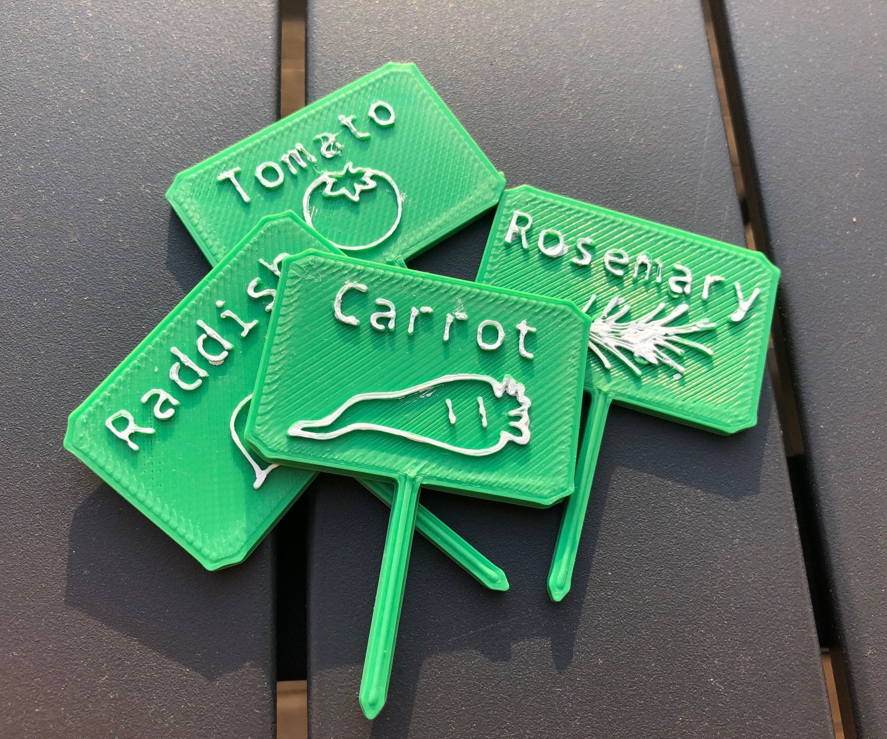 Custom Plant Markers Using TinkerCAD