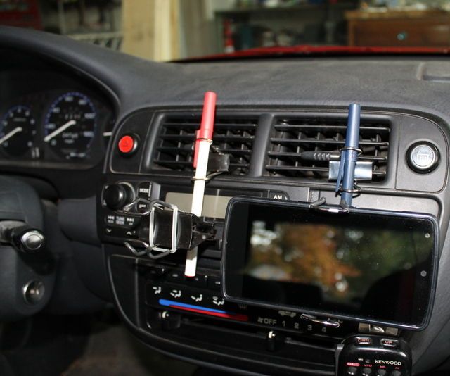 IMPROVED Binder Clip Gps/cell Phone Mount From Office Supplies