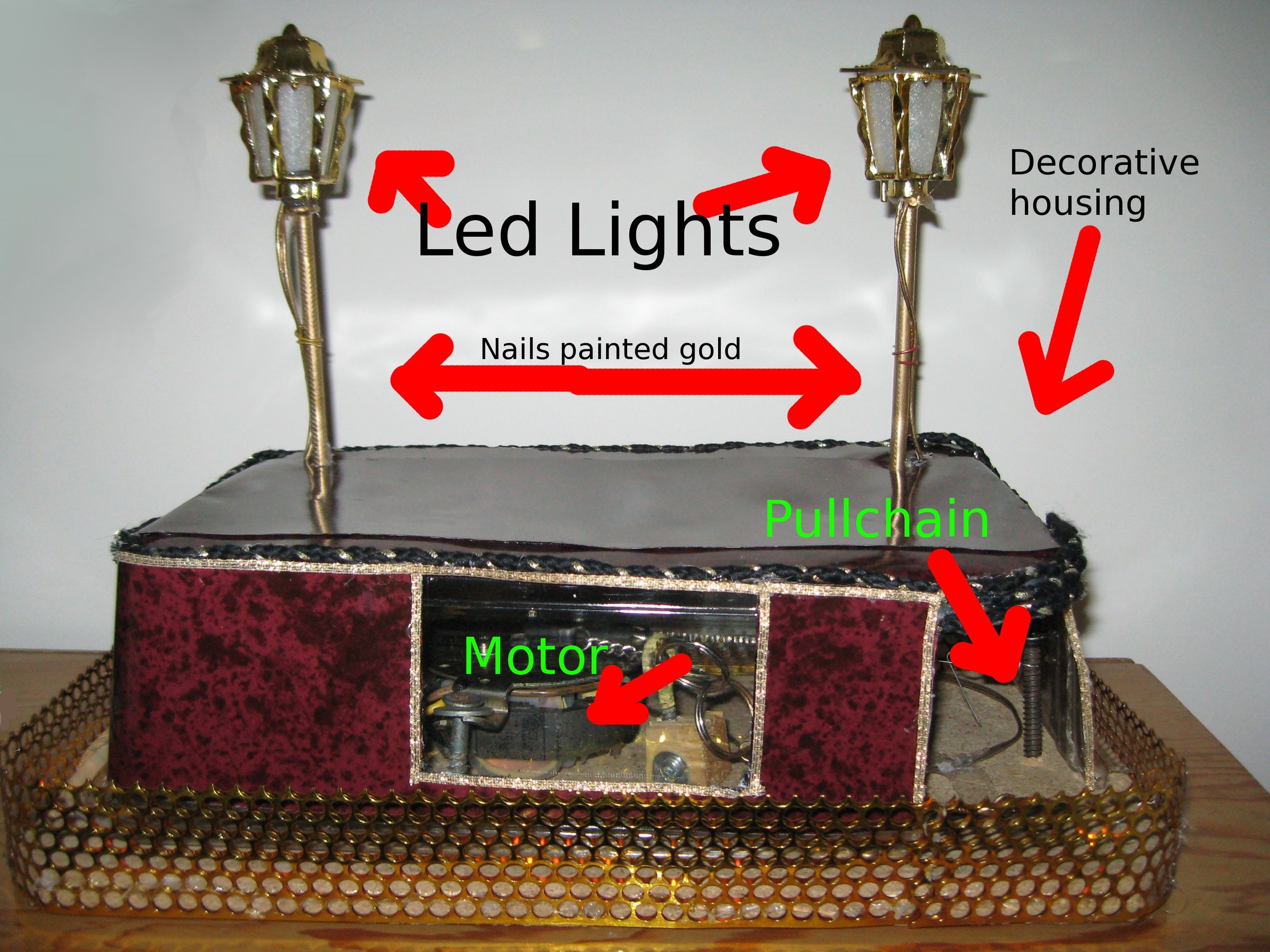 Steampunk Pull-chain LEDs