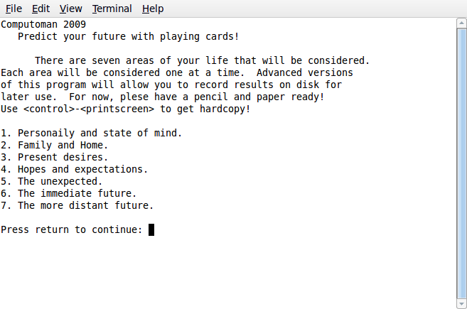 Predict the Future for Someone.