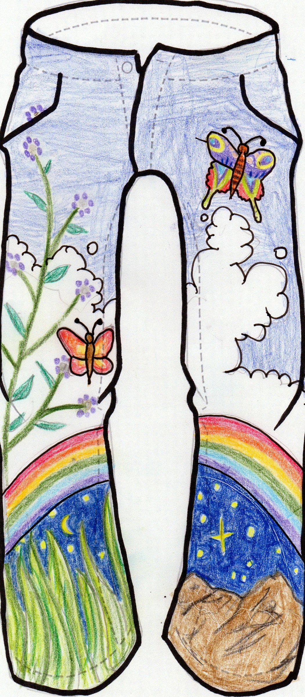 Flower Power Jeans