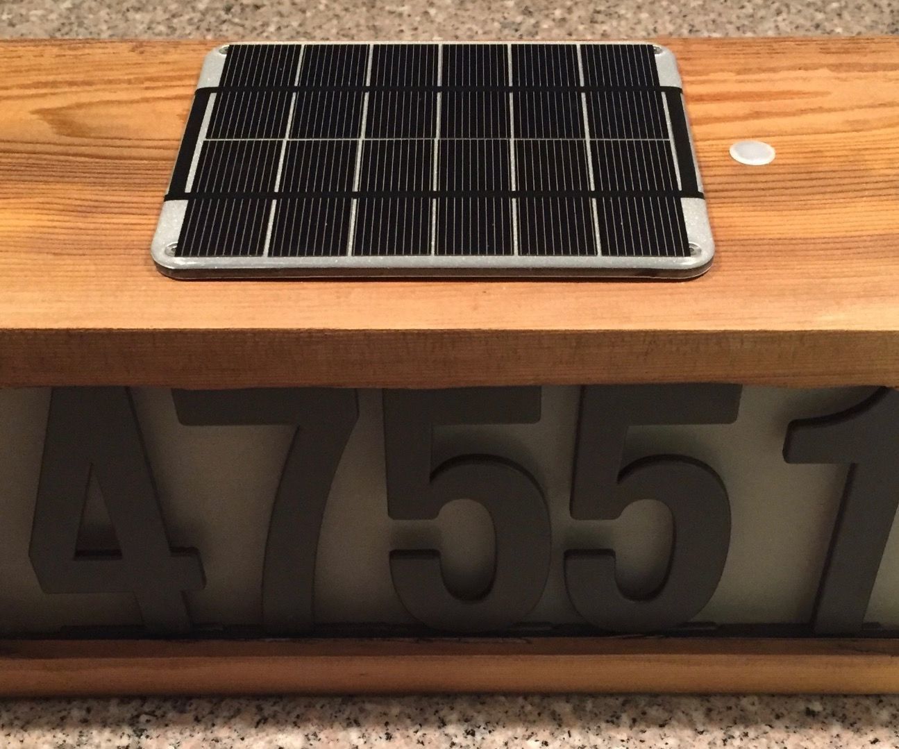 Solar Address Number Sign