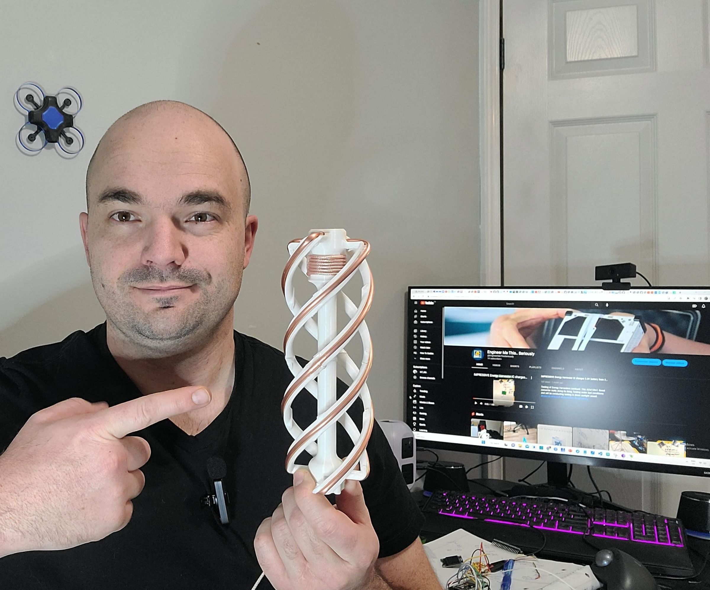 How to Build a 433Mhz Band QFH Antenna With Free 3D Files