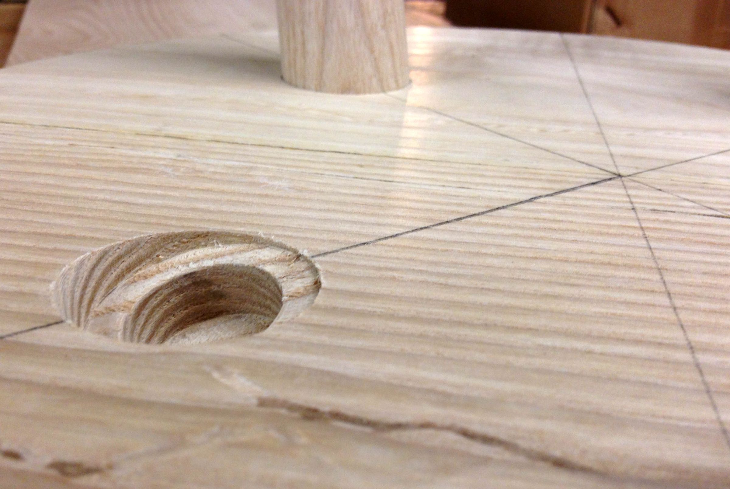 Easy Angled Mortises on the Drill Press (Attaching Round Legs at an