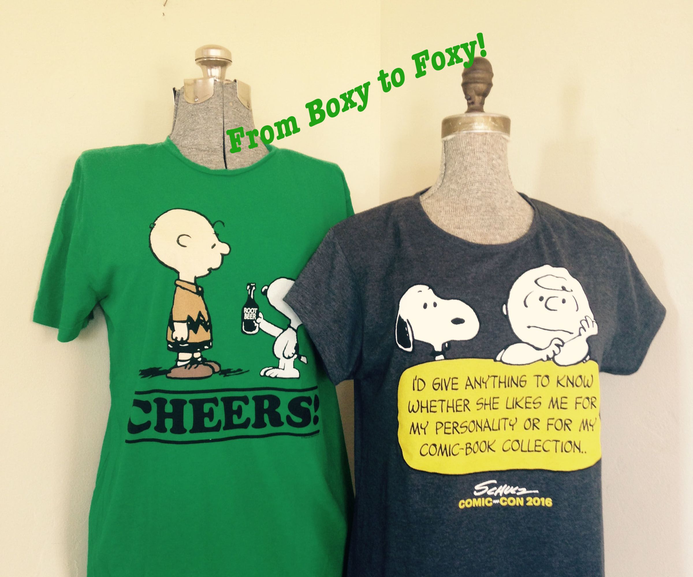 Easy Boxy to Foxy T-shirt Transformation