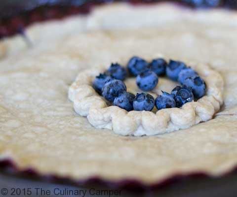 Grilled Blueberry Pie