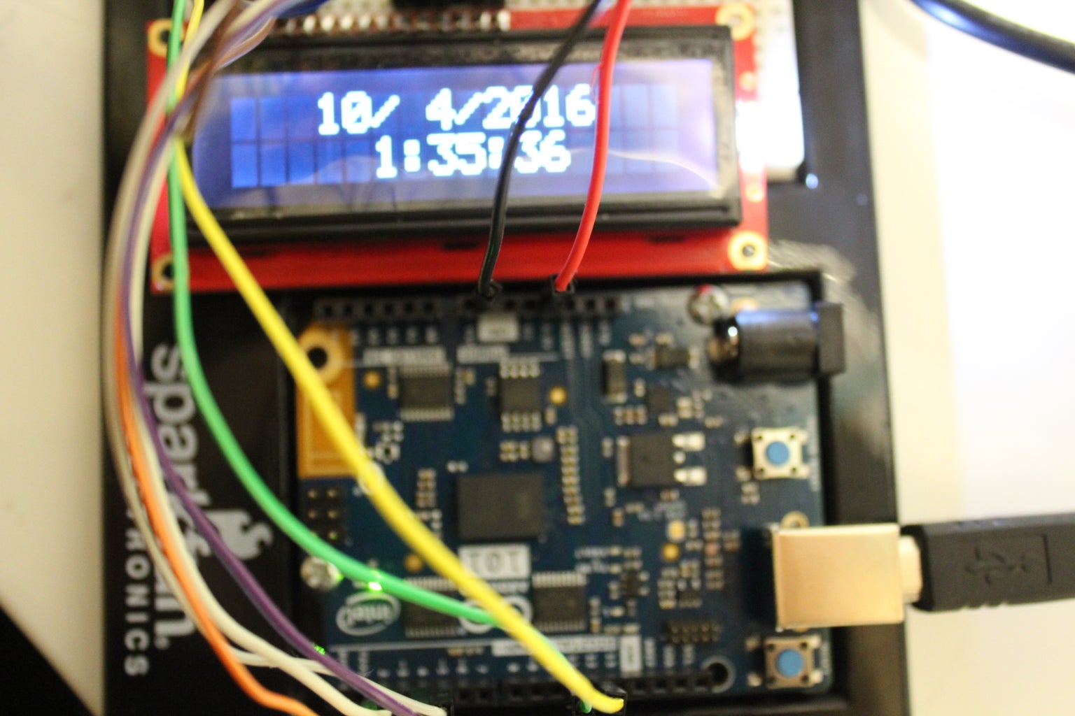 Using the Real Time Clock of the Arduino 101 : 4 Steps (with Pictures ... Circuit Diagram