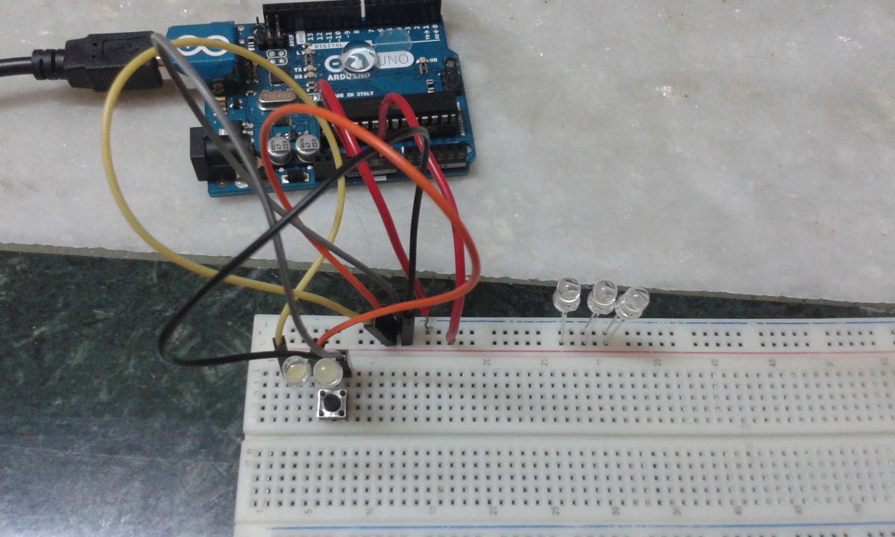 Push Button Controlled LED