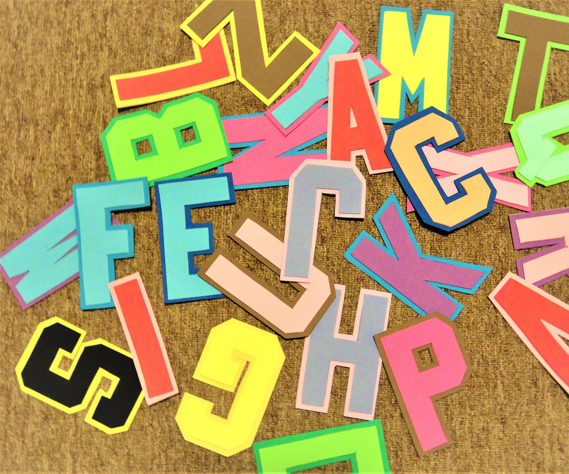 DYI Letters a to Z With Shadow