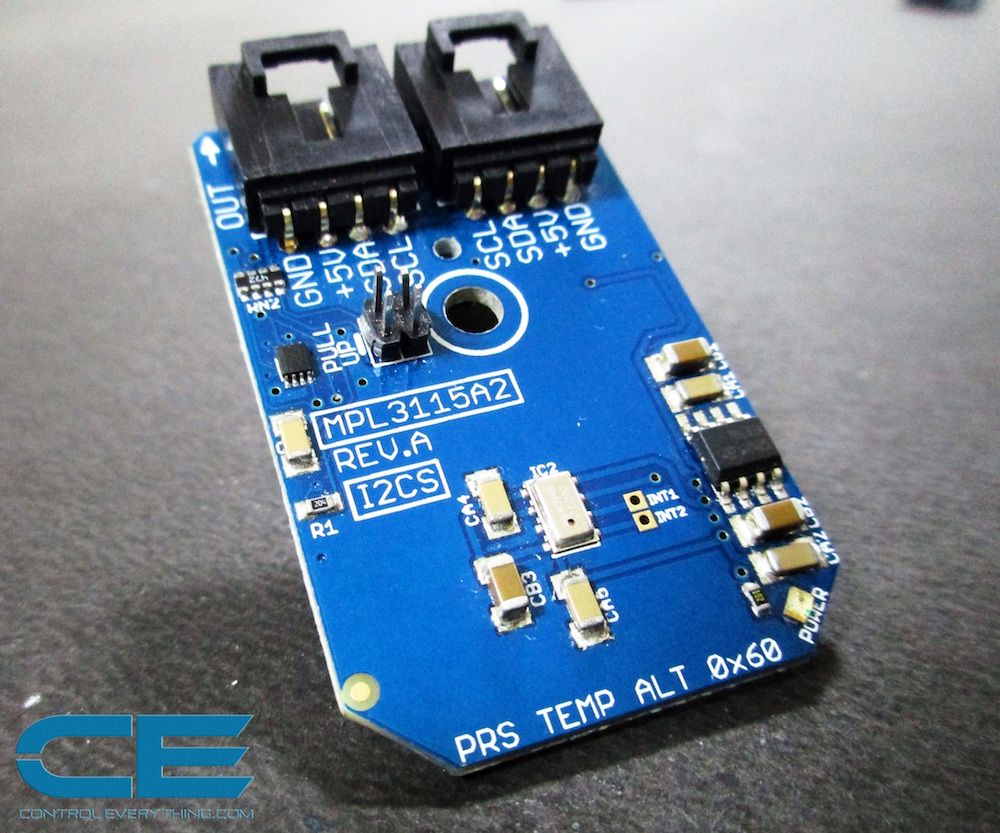 thumbnail image 2 of MPL3115A2 Intelligent Pressure, Temperature, Altitude Sensor V2.0 – I2C, For Arduino, 5V/3.3V 2 of 3