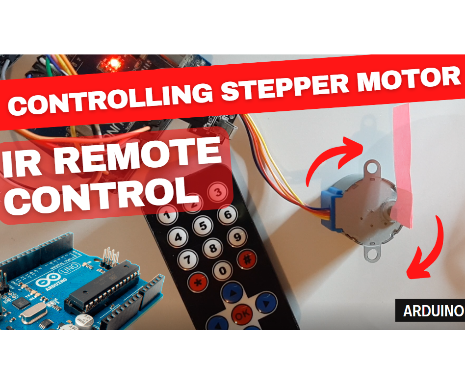 Controlling Stepper Motor 28byj-48 With IR Remote Using Arduino