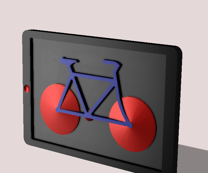 CNC a Tablet With Pop Art