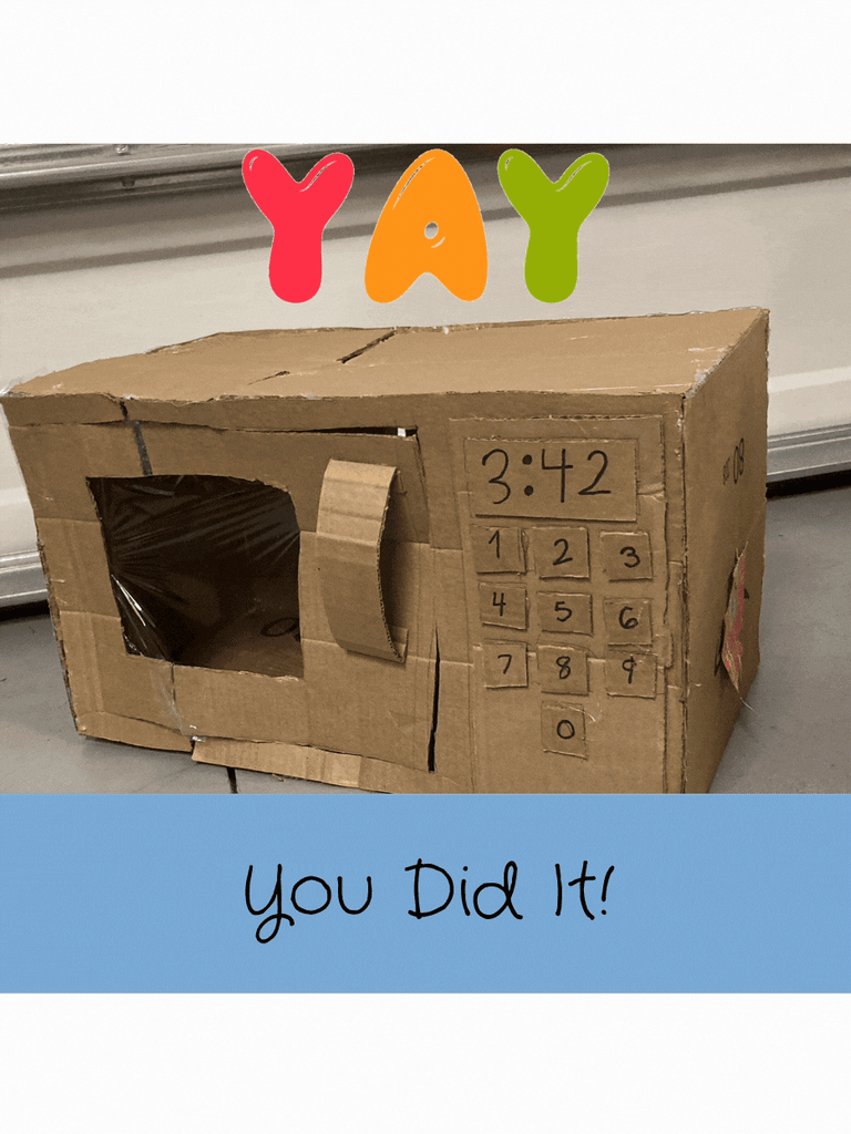 Cardboard Play Microwave! : 6 Steps - Instructables